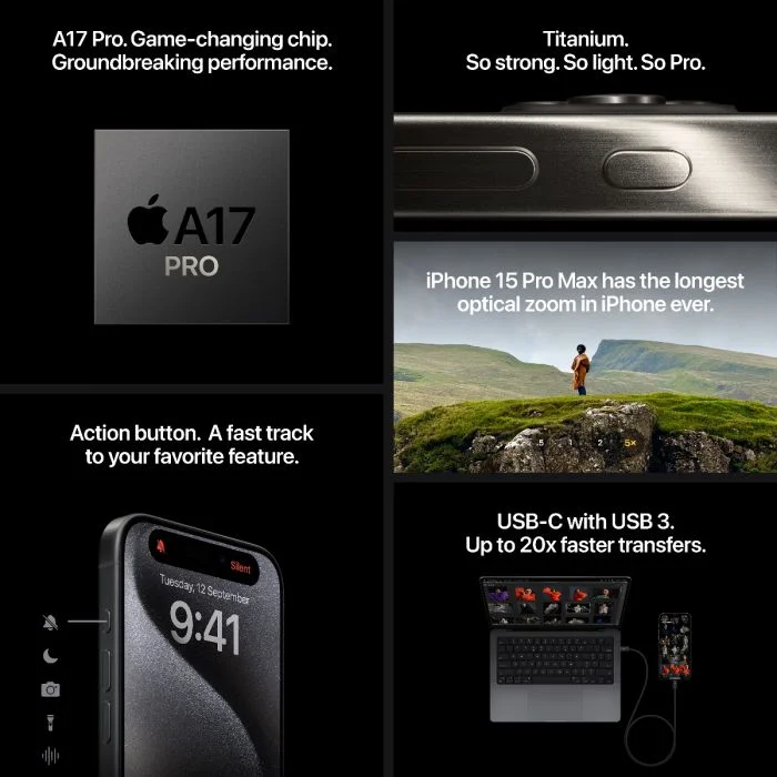 iPhone 15 Pro Max - White Titanium